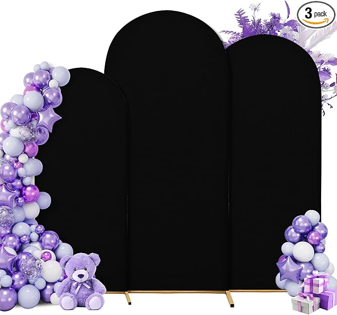 Wedding Arch Covers Spandex Arch Backdrop Covers Set of 3 Arch Stand Cover Arch by Unknown