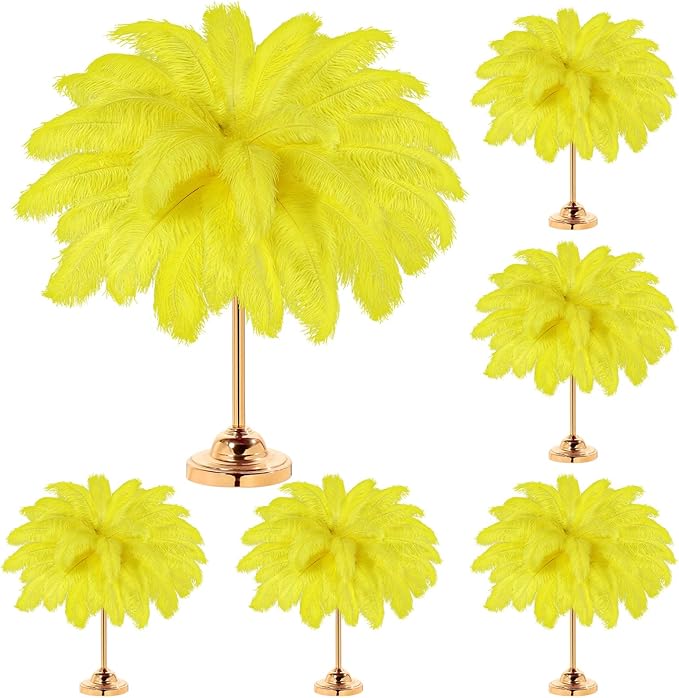 80 Pcs Large Natural Ostrich Feathers Plumes 14-16 Inch Bulk by Yuxung