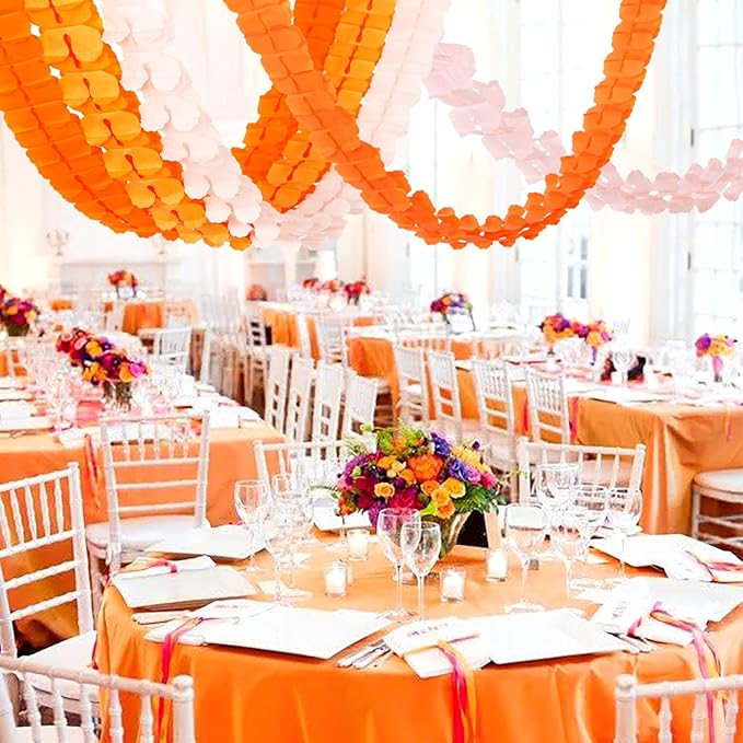 Fall-Boho Pink-Orange Groovy Thanksgiving Party-Decorations - Image 5