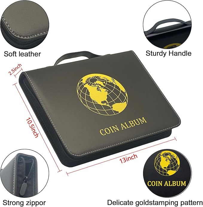 Fireproof Coin Currency Collection Album Book - Image 3
