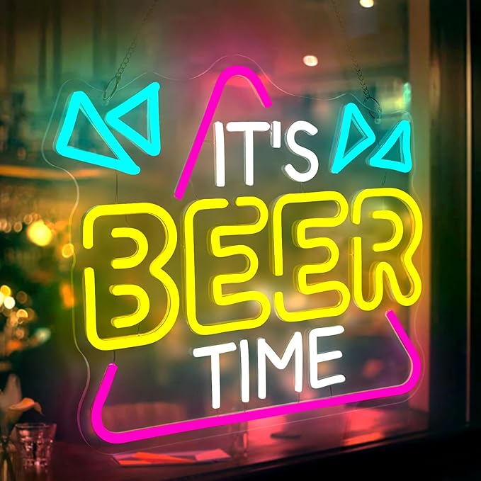 Beer Neon Sign for Wall Decor, Neon Lights Bar Sign for Home Bar Pub Home Party - Image 2