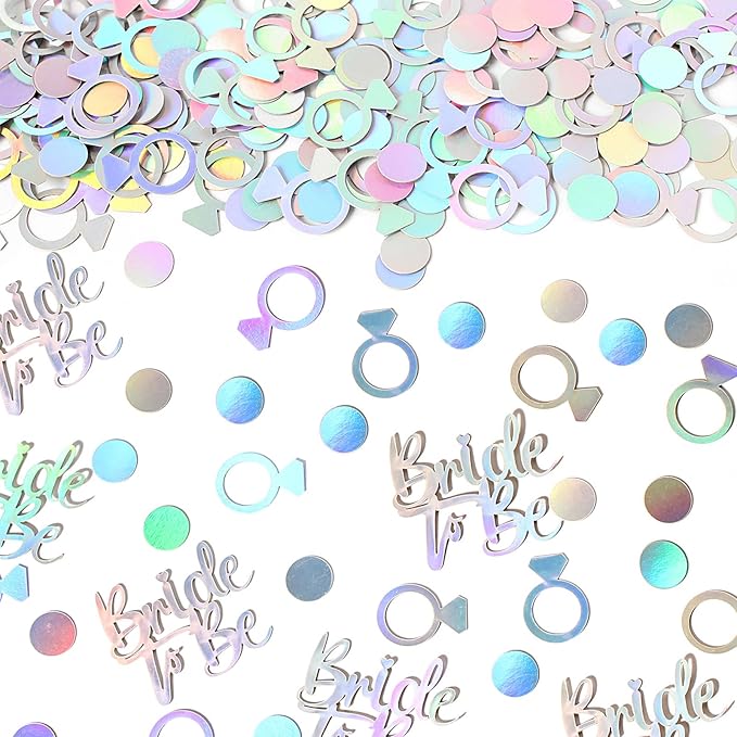 230PC Wedding Confetti Bridal Shower Decorations Bride To Be Ring Confetti by Vofrise