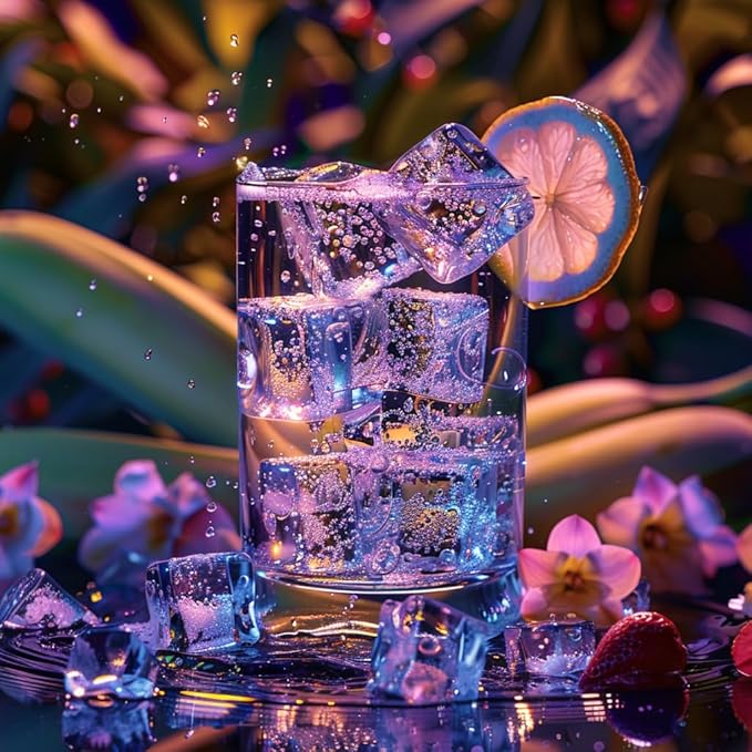 HappyFiller 22 PCS Large Crystal Square Fake Ice Cubes Acrylic Ice Rocks - Image 6