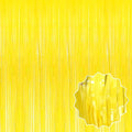 6 Pack Macaron Yellow Foil Fringe Curtains Backdrop, 3.28 x 8.2 Ft Metallic by LANTIANCHEN
