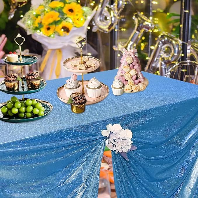 Fitable Sequin Tablecloth for Parties 60x120 Inch - Image 3