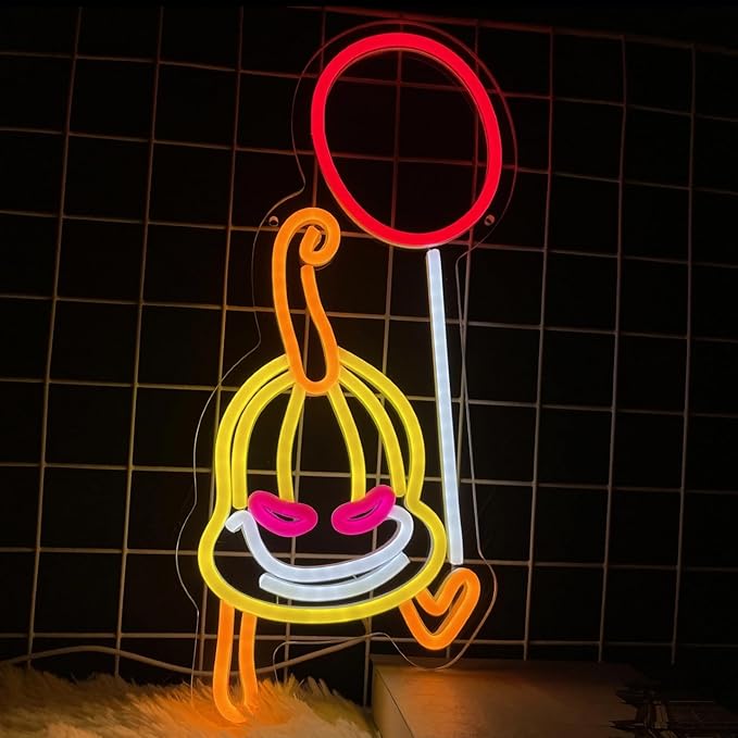 Halloween Neon Sign Pumpkin Balloon LED Lights Signs by Cnstill