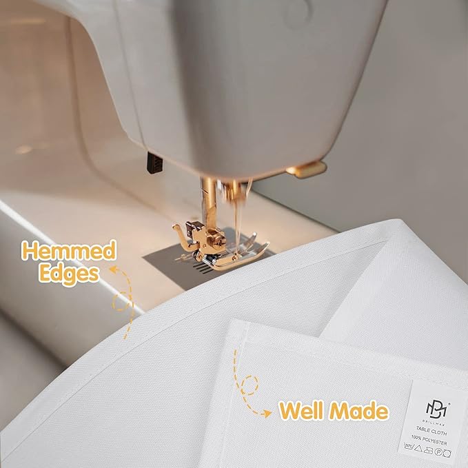 BRILLMAX 6 Pack White Tablecloths - Image 4