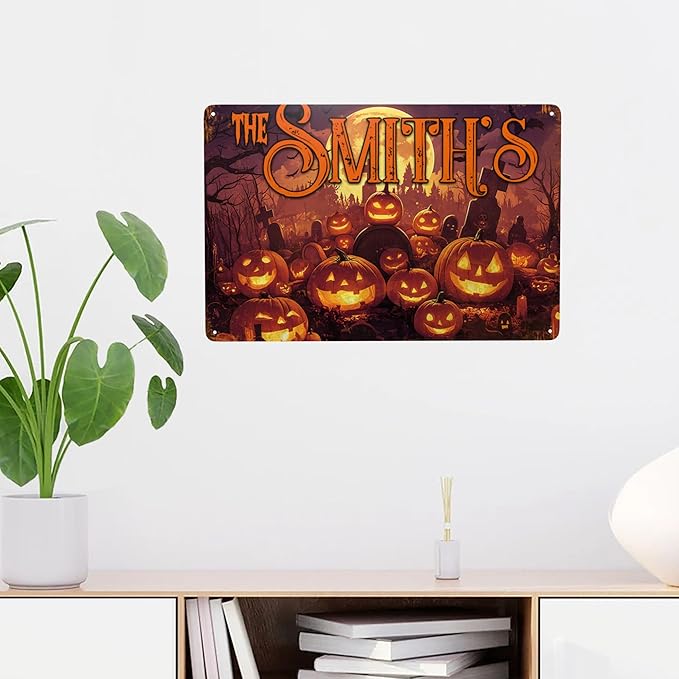 Personalized Halloween Metal Sign - Image 8