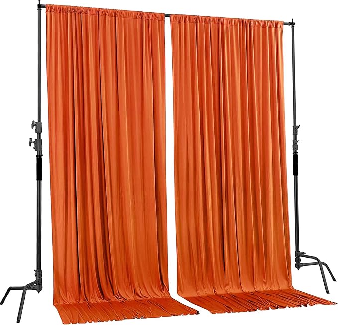 AK TRADING CO. 10 feet x 8 feet Polyester Backdrop Drapes Curtains Panels - Image 4