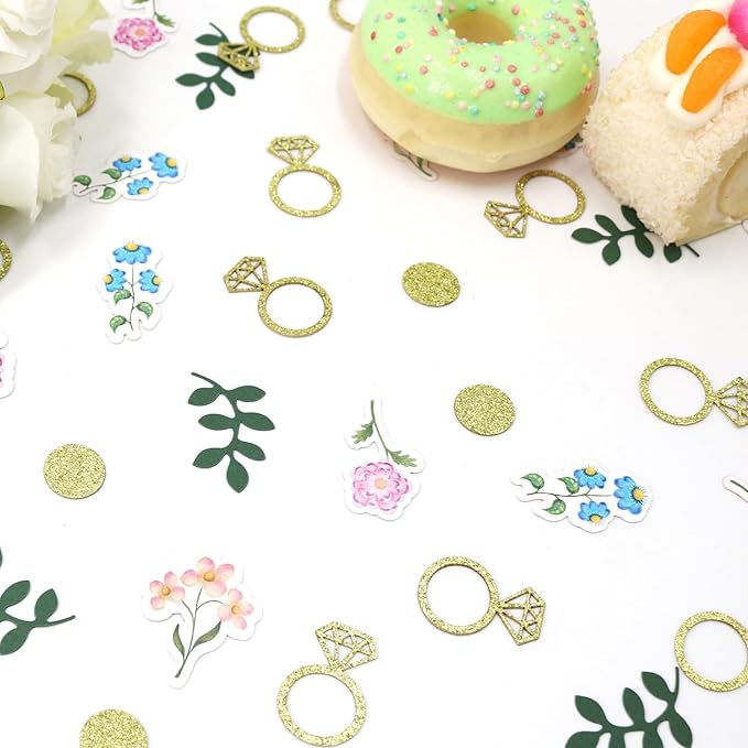 200 pcs Flower and Greenery Wedding Confetti - Image 7