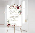 Personalized Wedding Welcome Sign, Flowers Wedding Welcome Sign, Wedding by ALICEBIN