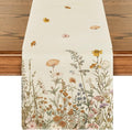 Artoid Mode Wild Flowers Grasses Floral Fall Table Runner, Seasonal Autumn by ArtoidMode