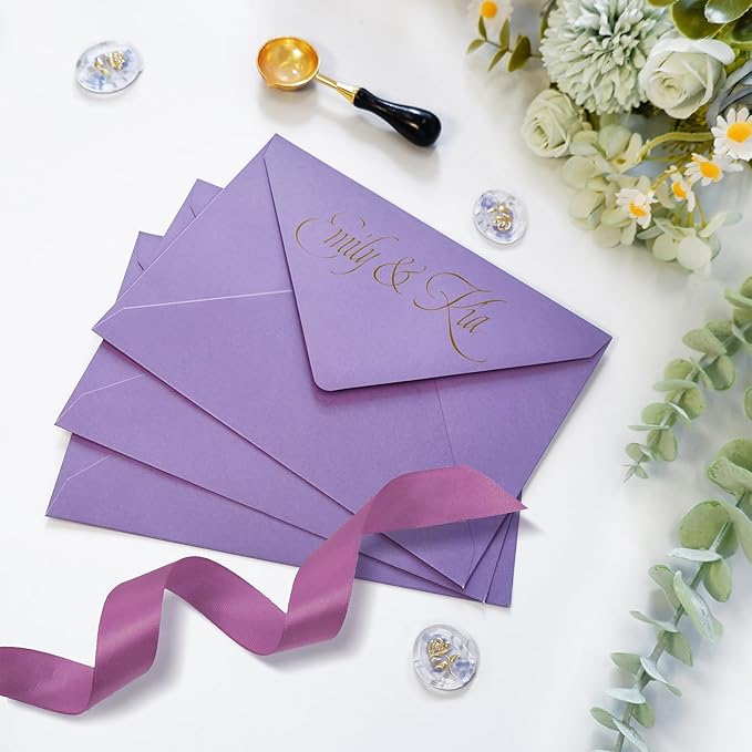 50 Pack 5x7 Envelopes Letter Size, Envelope 5.4x7.6 - Image 3