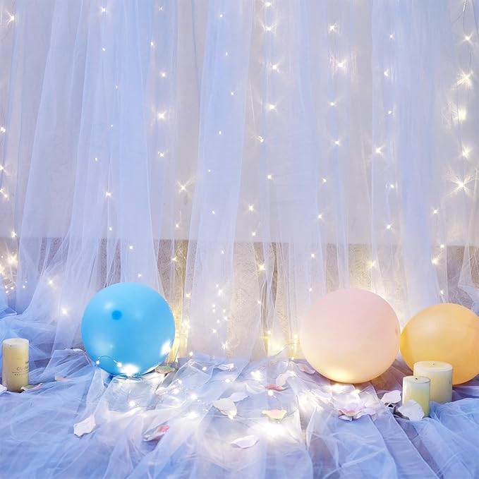 Blue Tulle Backdrop Curtains - Image 6