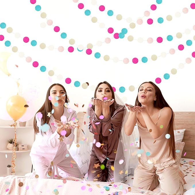 Teal Rose-Gold Champagne Party-Decorations Streamers - 52Ft Popular Girls - Image 7