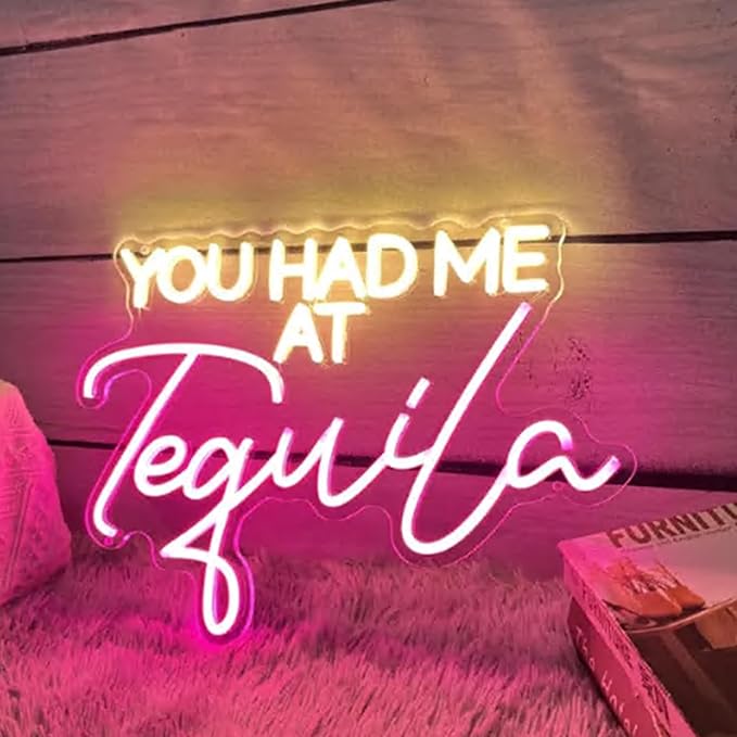 You Had Me At Tequila Neon Sign, Custom Bar Neon Light Home Bar Cocktail - Image 2