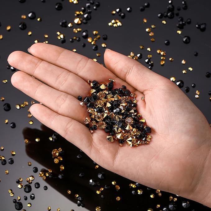 10000 Clear Wedding Table Scatter Confetti Crystals Acrylic Diamonds Rhinestones - Image 3