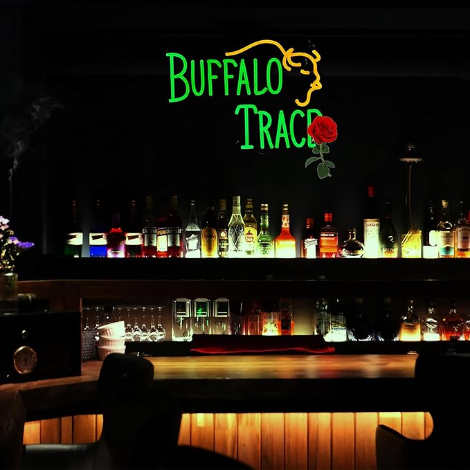 Whiskey Neon Sign for Bar Wall Decor, Buffalo Whiskey Dimmable Light Up Bar - Image 5