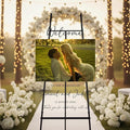 Personalized Wedding Photo Acrylic Welcome Sign – Custom Picture Board by Unknown