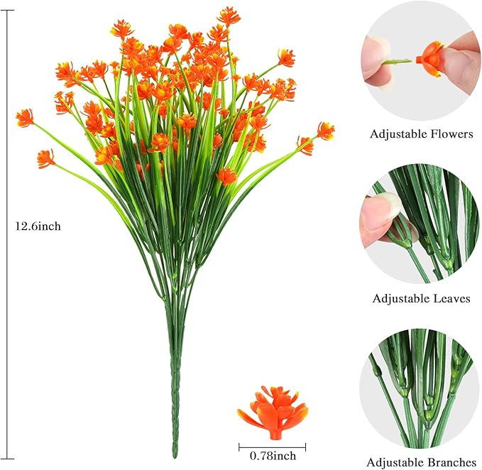 AmyHomie 20 Bundles Artificial Fall Flowers - Image 2