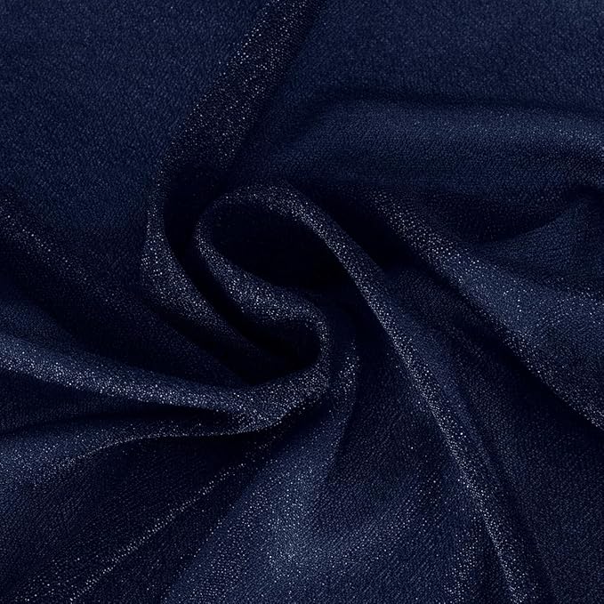 Fall Navy Blue Wedding Arch Draping Fabric 1 Panel 29" × 20FT Sheer Drapes - Image 6