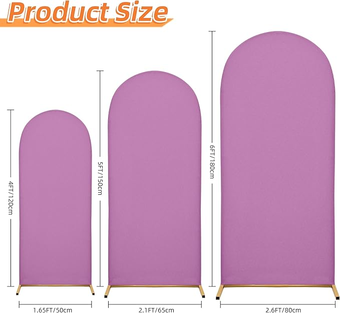 Wedding Arch Cover 4FT 5FT 6FT Arch Backdrop Cover Spandex Fitted Arch Cover - Image 2