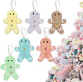 LANGXUN 6pcs Gingerbread Man Candy Land 2025 Xmas Party Suppiles Decoration by LANGXUN