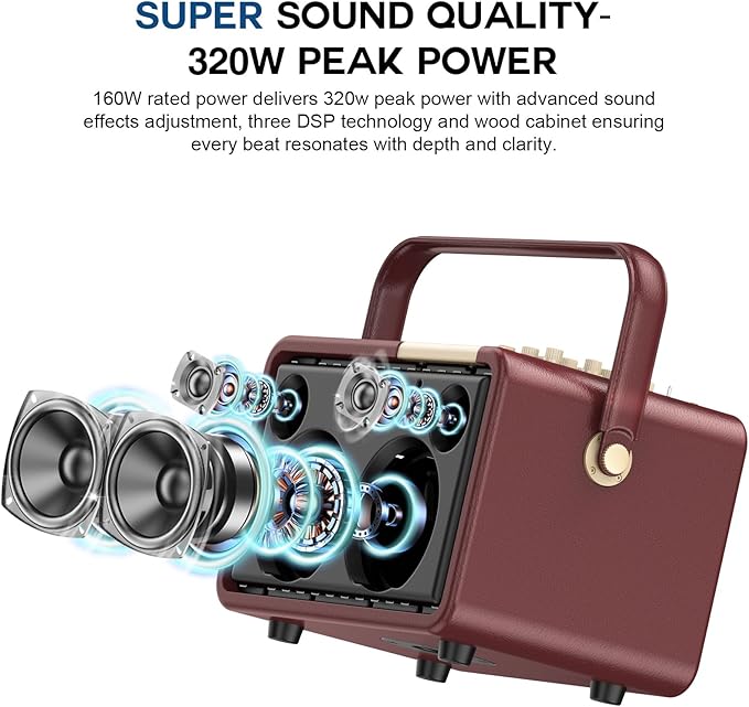 320W Peak Power Karaoke Machine - Image 2