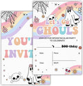 Halloween Birthday Invitations Groovy Rainbow Ghost Halloween Birthday Party by RNYJJ