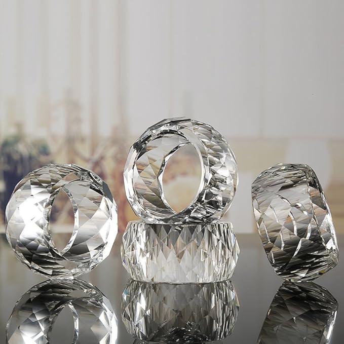 Crystal Napkin Rings Holders - Image 4