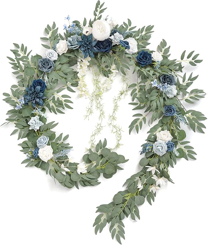 Ling's Moment 9FT Spring Flower Garland- Wedding Arch Flowers by LingsMoment