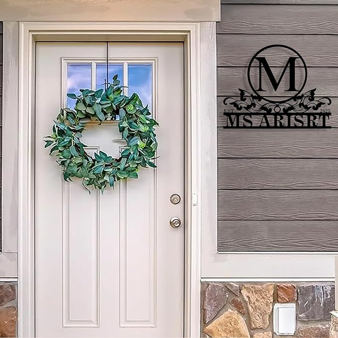 Custom Metal Name Sign, Personalized Family Last Name Signs - Image 3