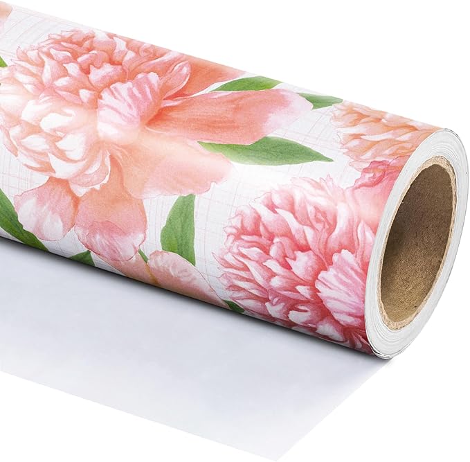 WRAPAHOLIC Floral Wrapping Paper Roll - Image 3