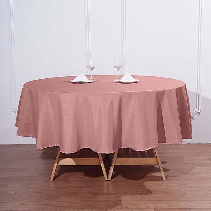 Efavormart Round Tablecloth, 90 Inch Stain & Wrinkle Resistant Washable Table by efavormart