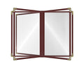 Goodsmart Restaurant Menu Covers – 25 Pack Burgundy 10-View 8.5" x 14" Cafe by ACISuperPower