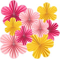 SUNBEAUTY 9 PCS Paper Flowers Decorations by SUNBEAUTY