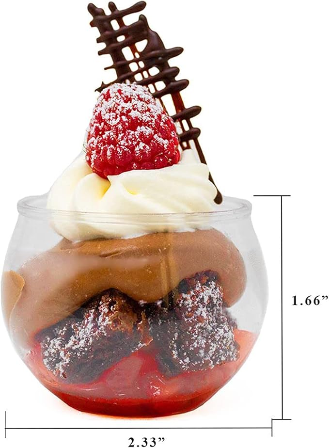 48 Pack 3 oz. Sphere Mini Dessert Cups - Image 4