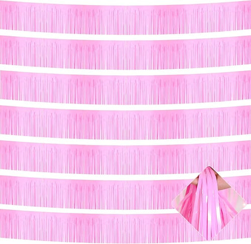 10 Pack 10 Feet Foil Fringe Garland Metallic Tinsel Streamers Banner Wall by AIKENLIN