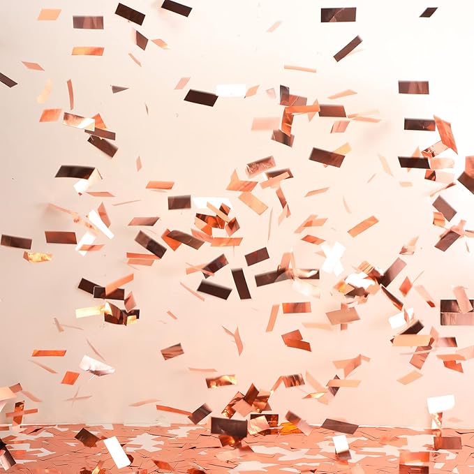 Sumind 200 Grams Gold Silver Large Metallic Confetti Rose Glitter Throwable - Image 3