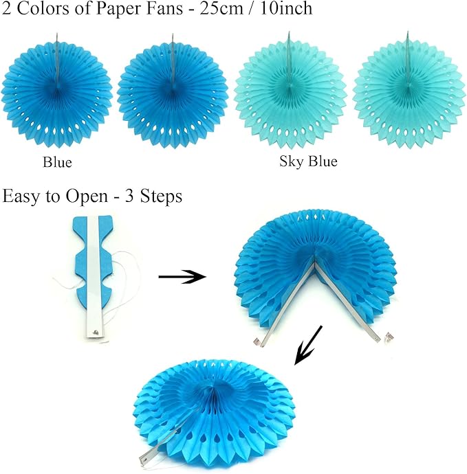 ZERODECO Party Decoration, Pom Poms Flowers, Garlands String Polka Dot and - Image 3