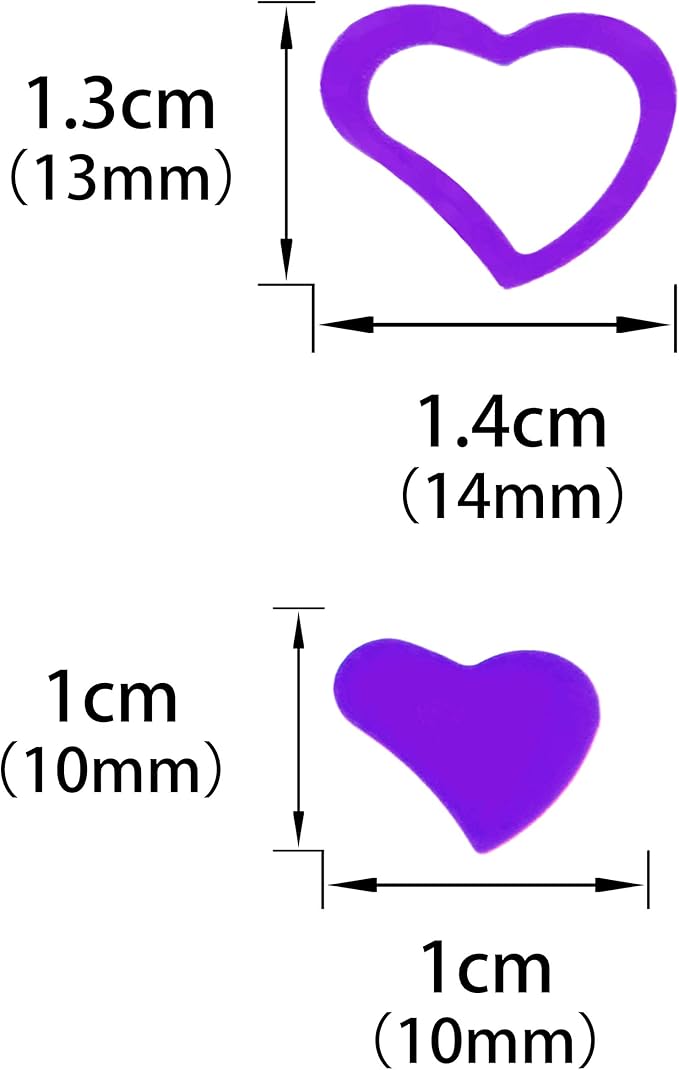 Purple Love Heart Table Confetti - Image 2