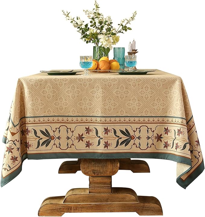 patdrea Designer French Rectangular Tablecloth, Decor Tables Covers by Welcometopatdrea