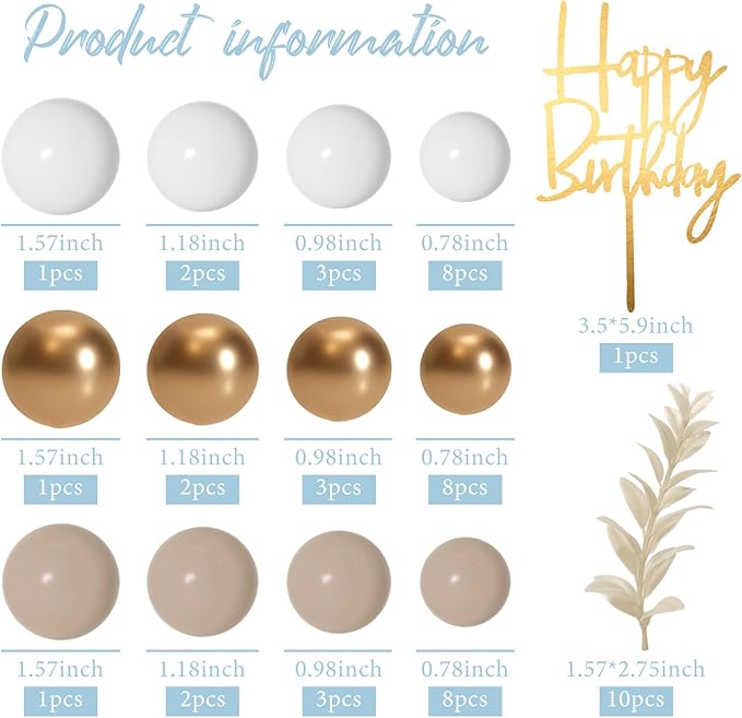 MIAHART Ball Cake Toppers Boho Grass Cake Topper Ball Cake Insert Decoration - Image 2
