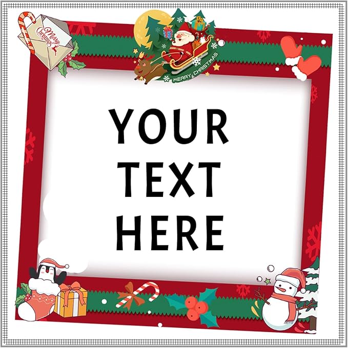 100-1000pcs Custom Stickers Merry Christmas Stickers Personalized Labels by Unknown