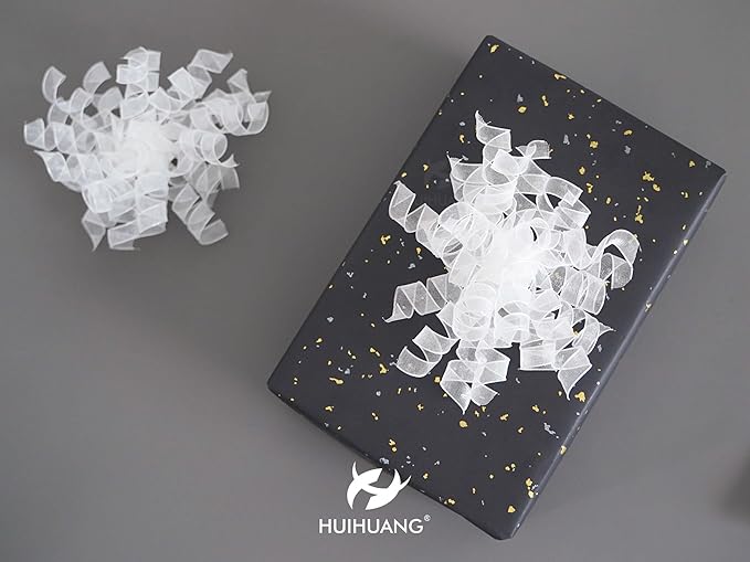 HUIHUANG White Bows for Gift Wrapping Christmas Curly Gift Bows 5 inch x 8 - Image 7