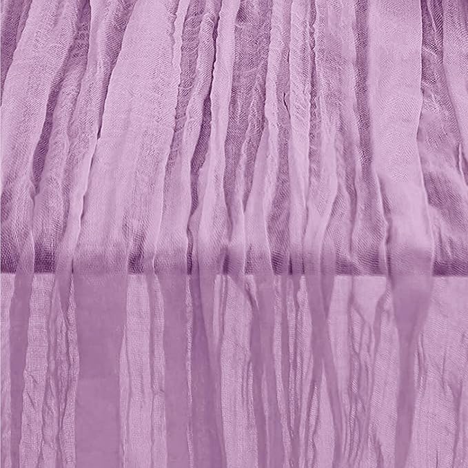 6 Pack Lilac Cheesecloth Table Runner 35x120 Inch 10Ft Rustic Gauze Cheese - Image 6
