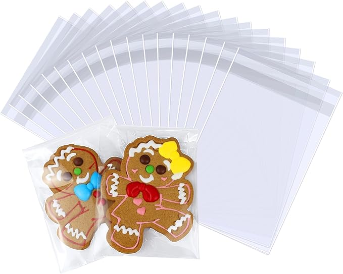PigPotParty 4''x 6" Clear Plastic Cellophane Gift Wrap Bags, Party favor by PigPotParty