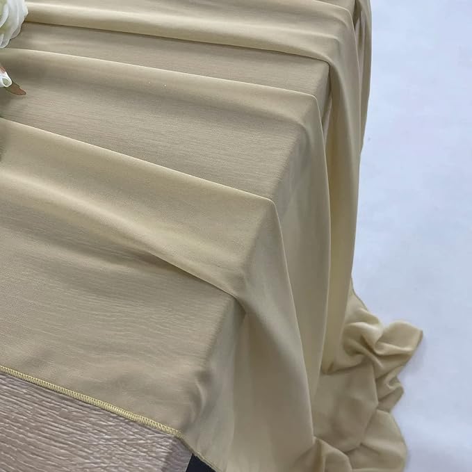 EHLDekol 10 Packs Chiffon Table Runners 27 x 120 inches Romantic Sheer Wedding - Image 4