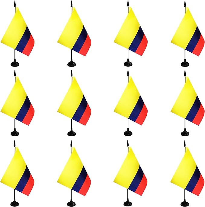 Colombia Desk Flag, 12 Pack Colombian Table Office Flag by Unknown