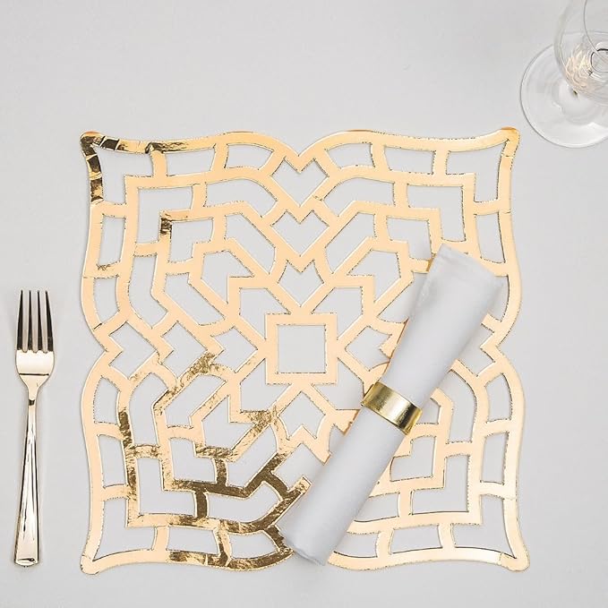 Gold FOIL CARDSTOCK PLACEMAT 24PC - Image 2